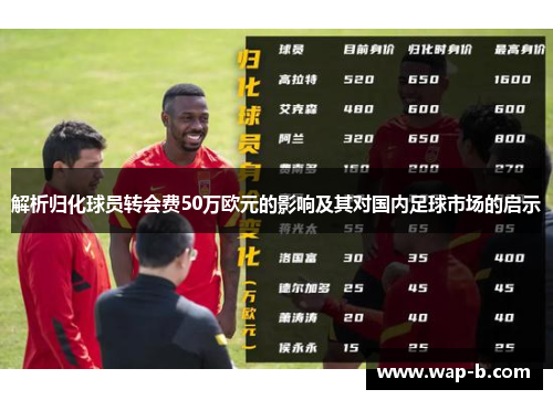 解析归化球员转会费50万欧元的影响及其对国内足球市场的启示 解析归化球员转会费50万欧元的影响及其对国内足球市场的启示