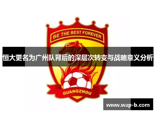 恒大更名为广州队背后的深层次转变与战略意义分析 恒大更名为广州队背后的深层次转变与战略意义分析